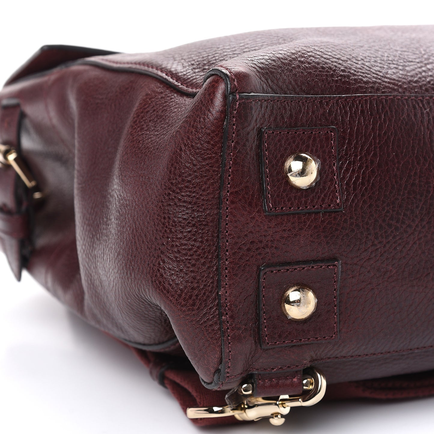 Natural Leather Cara Delevigne Convertible Satchel Oxblood