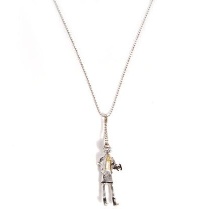 Chanel Coco CC Pendant Necklace Silver 1 of 4
