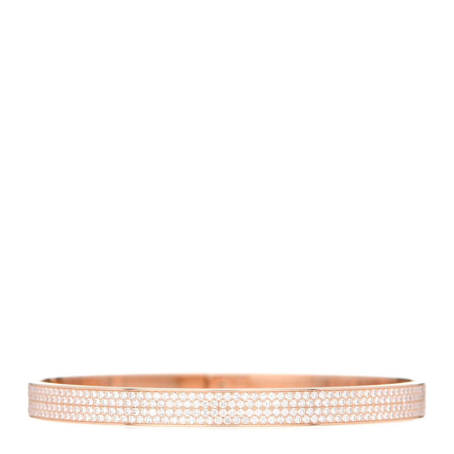 18K Rose Gold Diamond PM Kelly Full Pave Bracelet ST