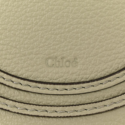 Chloe Raffia Small Grain Calfskin Small Marcie Basket Crossbody Faded Green 6 of 10