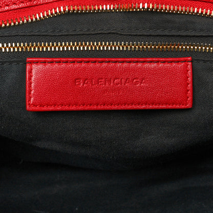 Balenciaga Chevre Gold Metallic Edge Hardware City Rouge Grenade 6 of 14