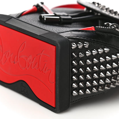 Christian Louboutin Calfskin Spiked Mini Explorafunk Keyring Bag Black 13 of 14
