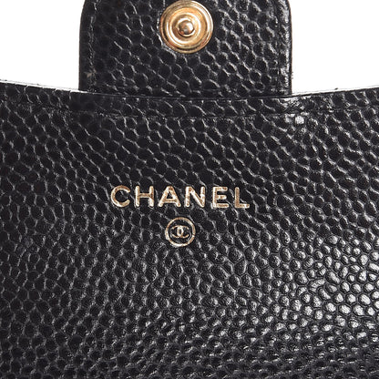 Chanel Caviar Quilted Flap Card Holder Black 6 of 8