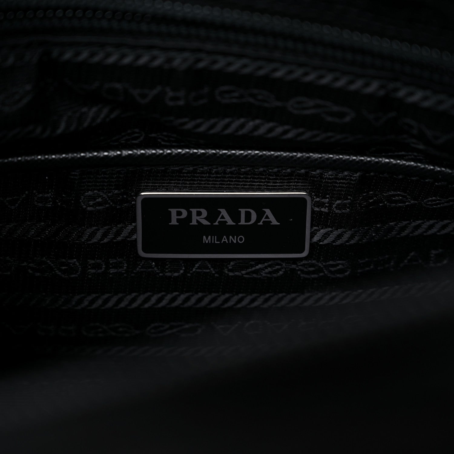 Prada Nylon Vela Saffiano Single Buckle Messenger Shoulder Bag Black 6 of 11