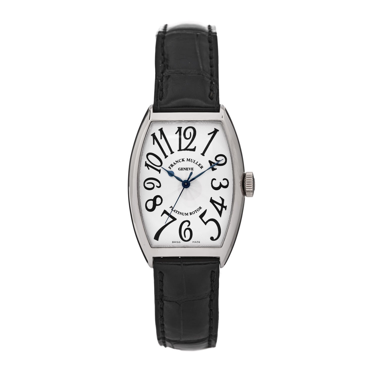 Franck Muller 18K White Gold Alligator 32mm Cintree Curvex Automatic Watch 5850SC 1 of 5