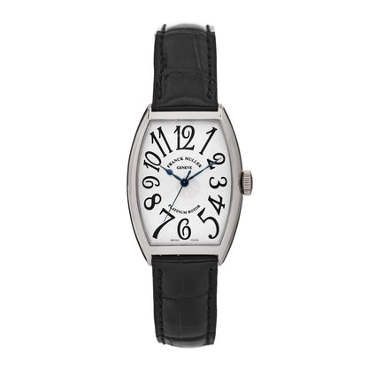 Franck Muller 18K White Gold Alligator 32mm Cintree Curvex Automatic Watch 5850SC 1 of 5