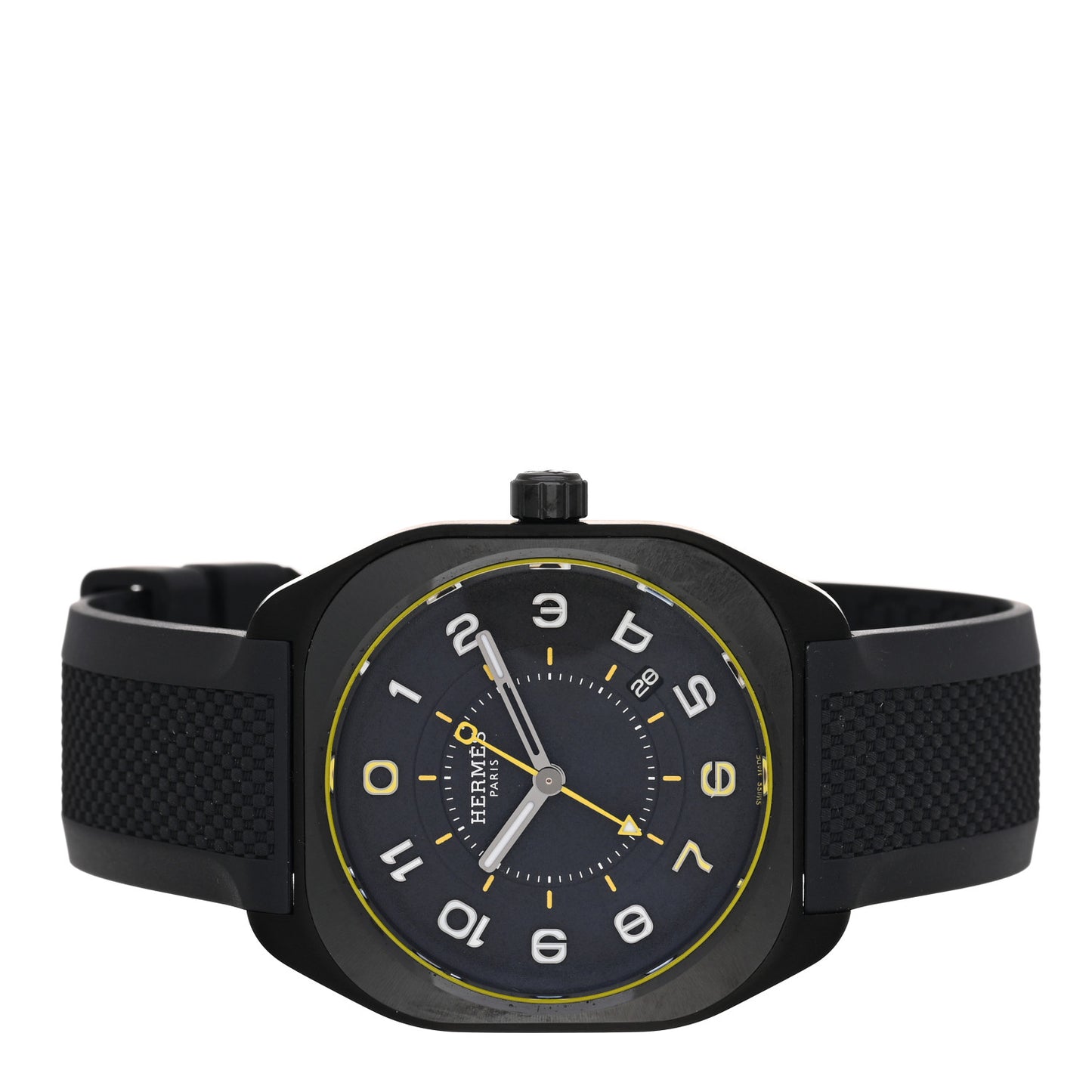 Graphene Nickel Rubber 39mm H08 Automatic Watch Noir