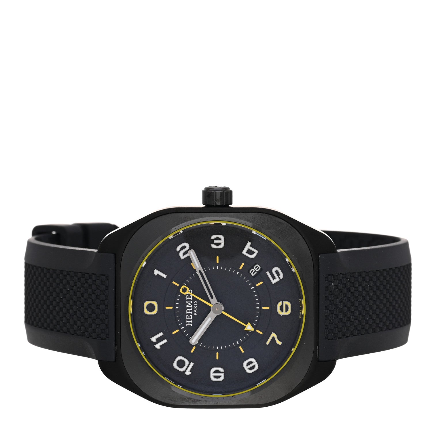 Hermes Graphene Nickel Rubber 39mm H08 Automatic Watch Noir 2 of 5