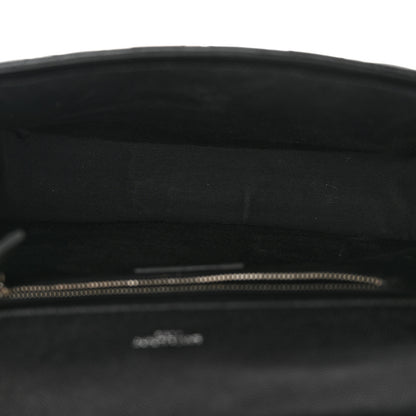 Saint Laurent Grain De Poudre Textured Mixed Matelasse Large Triquilt Monogram Satchel Black 5 of 13