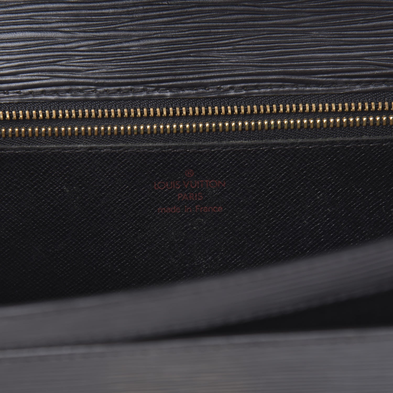 Louis Vuitton Epi Pochette Sellier Dragonne Clutch Black 6 of 12