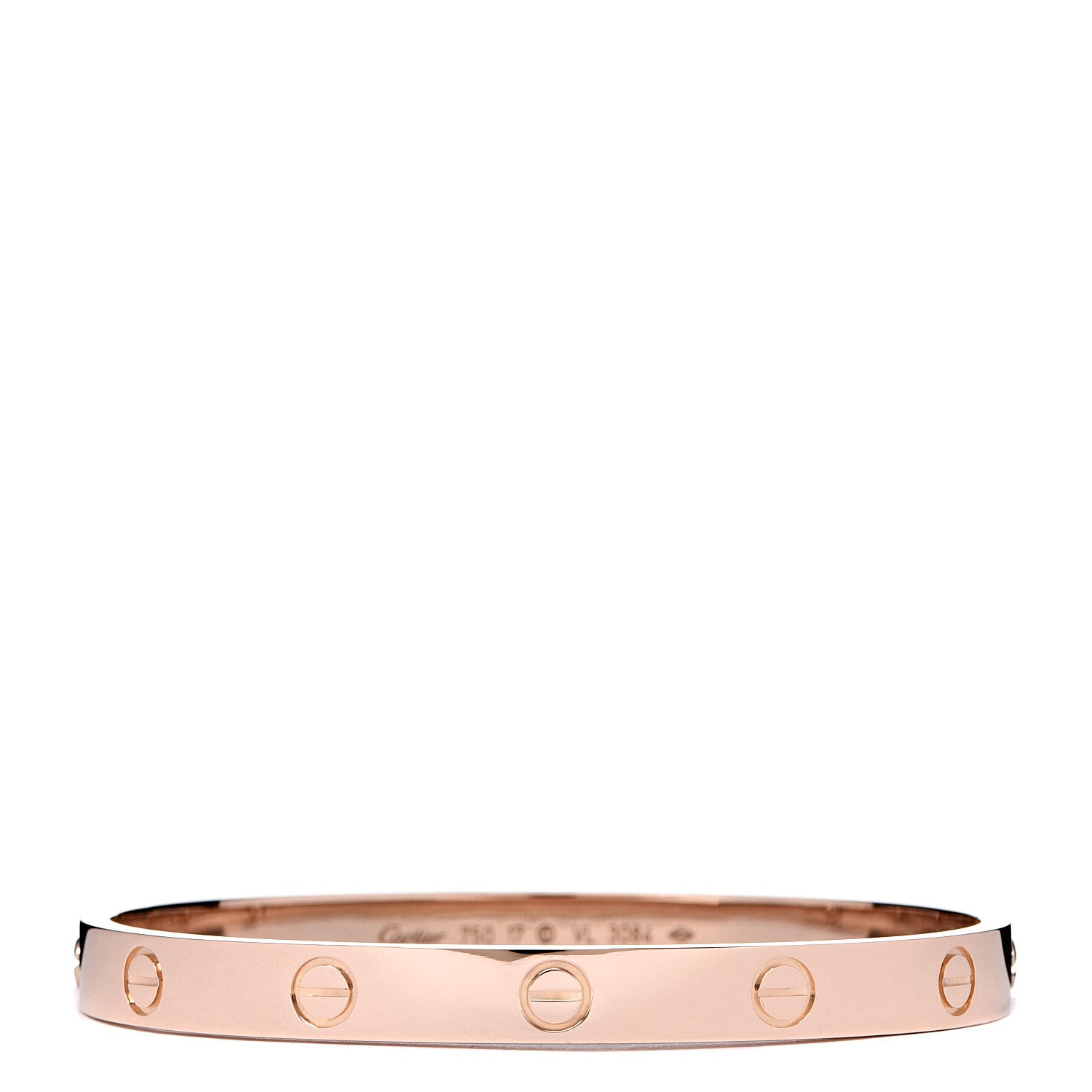 Cartier 18K Pink Gold LOVE Bracelet 17 1 of 4