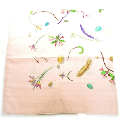 Hermes Cashmere Silk Fleurs et Plumes Shawl 140 4 of 9