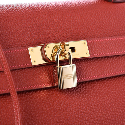 Hermes Togo Kelly Sellier 35 Rouge Garance 30 of 35