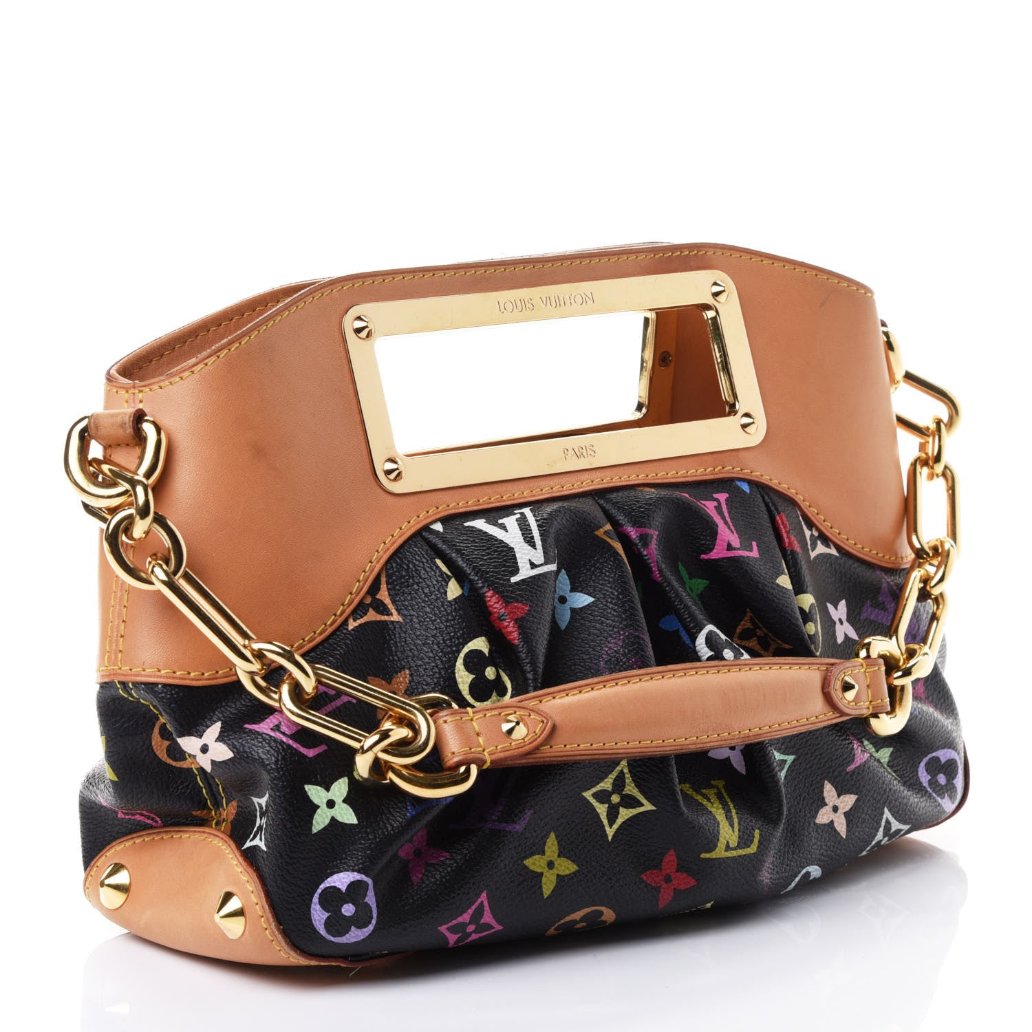 Louis Vuitton Monogram Multicolor Judy PM Black 2 of 4