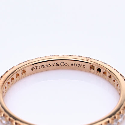 Tiffany 18K Rose Gold Diamond .34ctw Soleste Full Eternity Band Ring 54 7 5 of 6