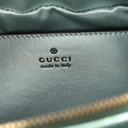 Gucci Iridescent Nappa Chevron Matelasse Small GG Marmont Chain Shoulder Bag Iridescent Salvy Green 7 of 10