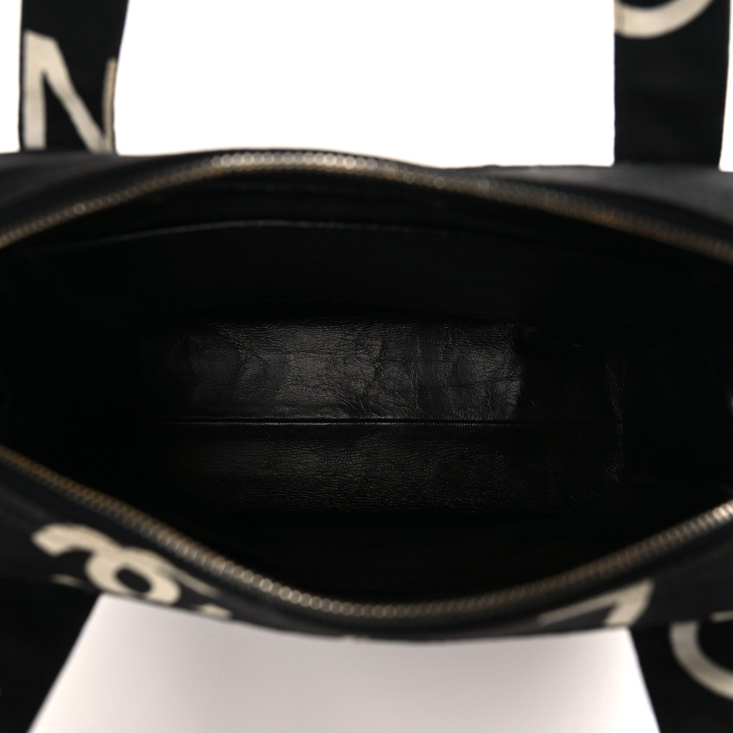 Denim CC Logo Top Handle Black
