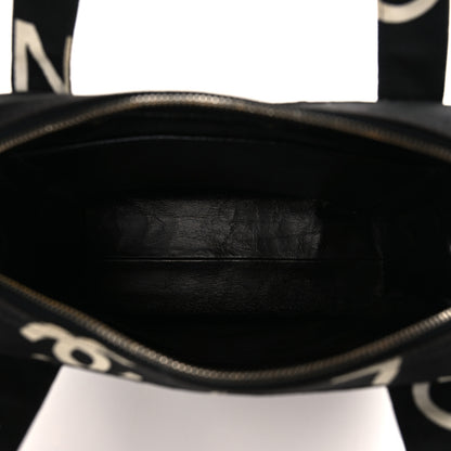 Chanel Denim CC Logo Top Handle Black 5 of 10