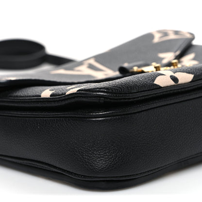 Louis Vuitton Empreinte Monogram Giant Pochette Metis Black Beige 8 of 9