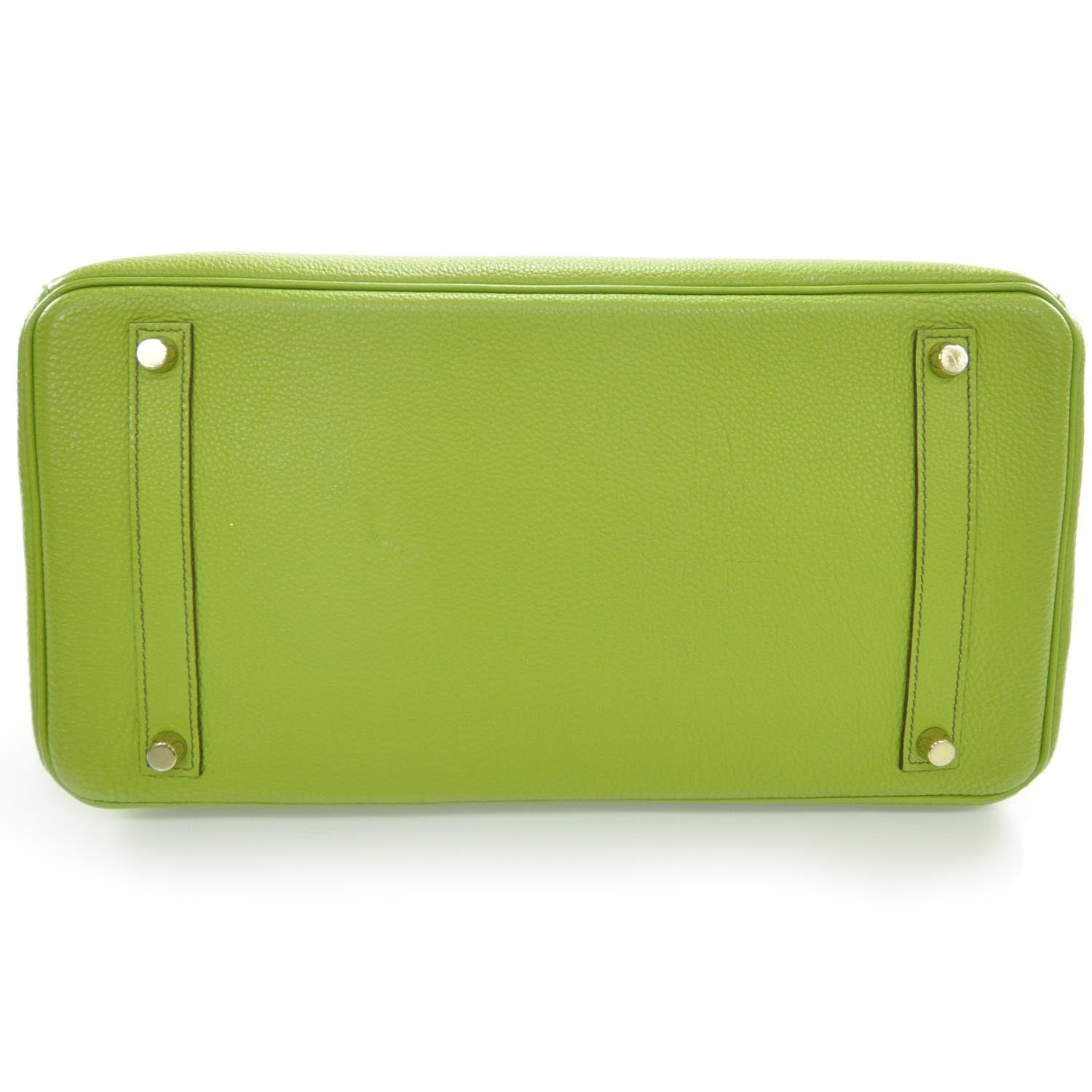Hermes Togo Birkin 35 Vert Anis 4 of 8