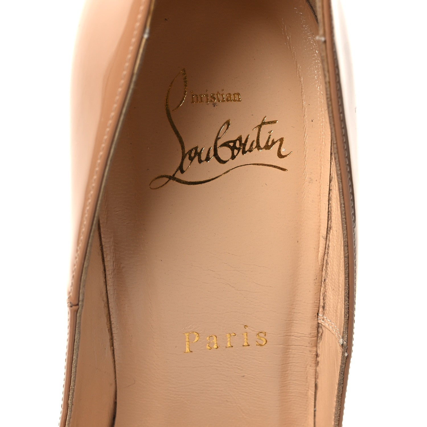 Christian Louboutin Patent So Kate 120 Pumps 38 Nude 7 of 11