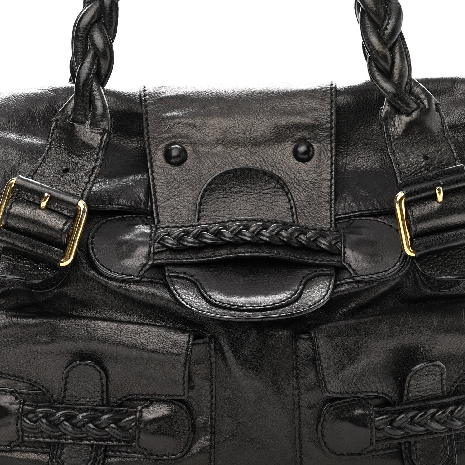 Valentino Garavani Calfskin Large Histoire Black 7 of 11