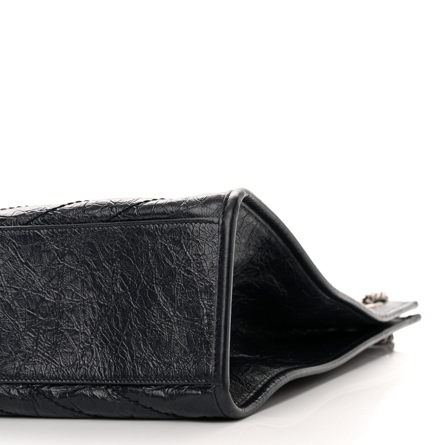 Saint Laurent Crinkled Calfskin Matelasse Monogram Niki Shoulder Bag Deep Marine 10 of 10