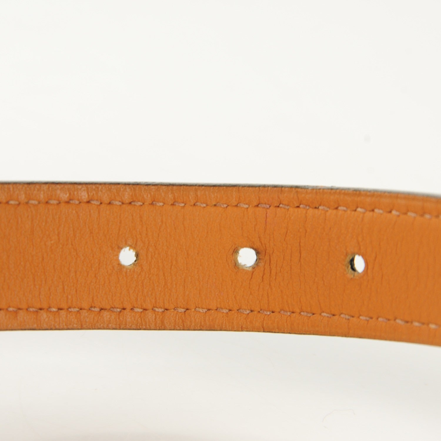 Hermes Hunter Cowhide Etriviere Double Tour Bracelet L Black 8 of 9