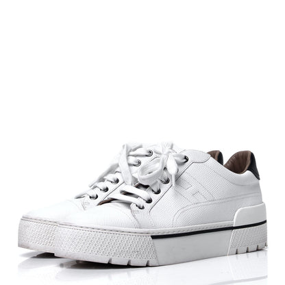 Hermes Epsom Womens Voltage Sneakers 38.5 White 4 of 10