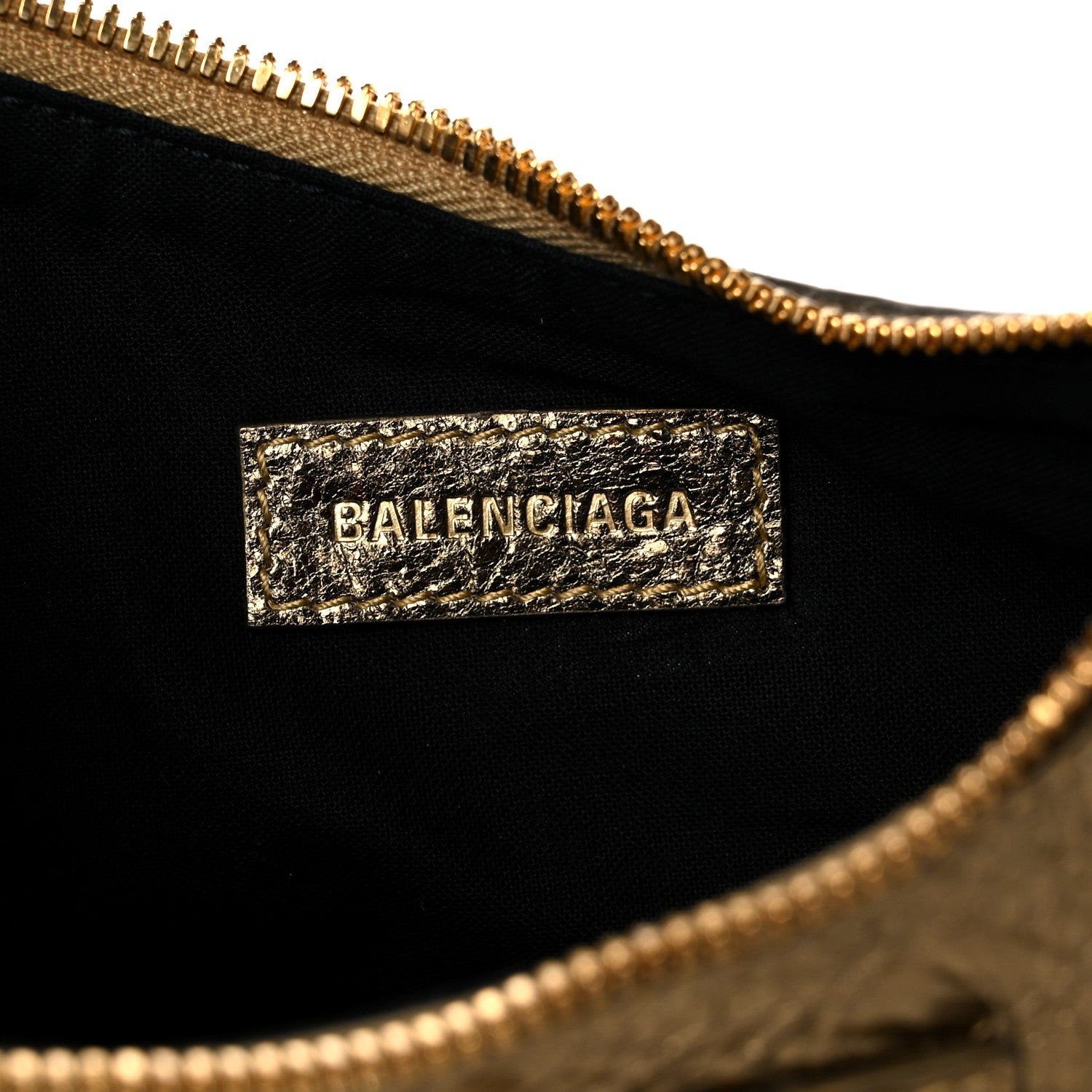 Balenciaga Metallic Agneau Arena Le Cagole Shoulder Bag XS Gold 7 of 10