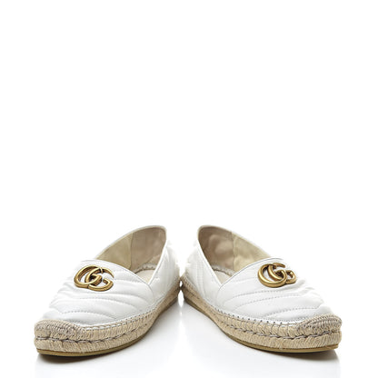Gucci Nappa Matelasse GG Marmont Espadrilles 36.5 Great White 6 of 11