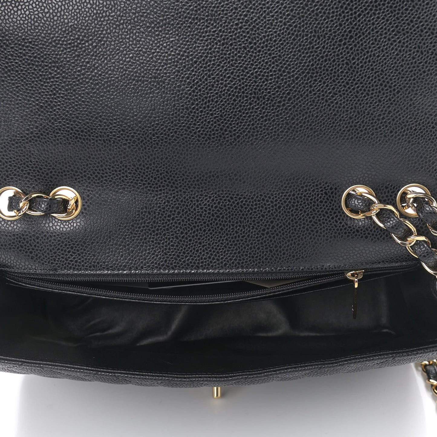 Caviar Quilted Jumbo Single Flap Black