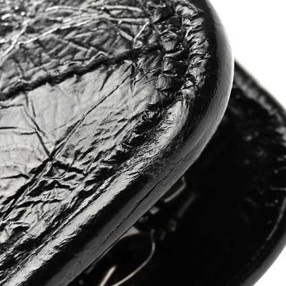 Saint Laurent Crinkled Calfskin Matelasse Monogram Niki Card Holder Black 9 of 9