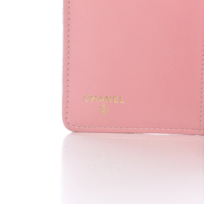 Chanel Iridescent Caviar Quilted Yen Wallet Rose Pink 6 of 9