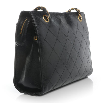 Chanel Caviar Diamond Stitched Shoulder Bag Black 3 of 9