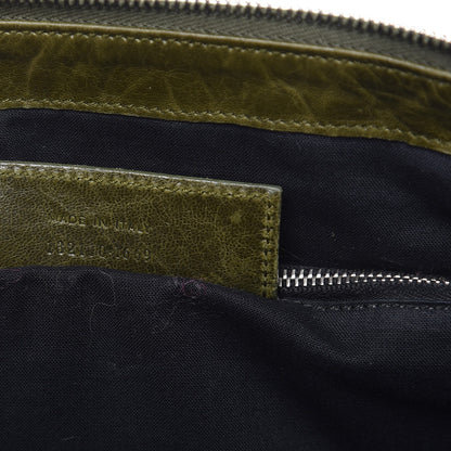 Balenciaga Chevre Pony Hair Classic Hardware Work Olive 6 of 13