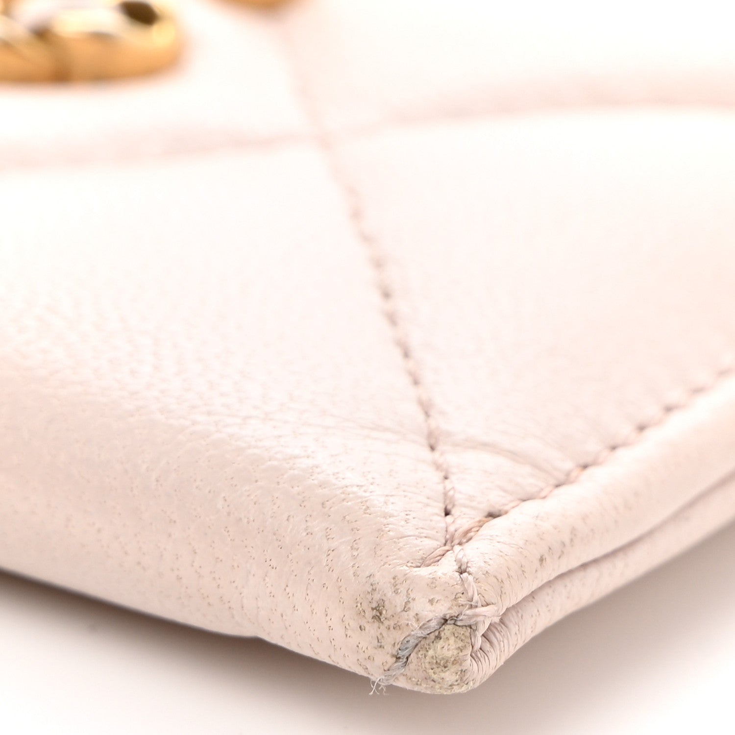 Chanel Lambskin Quilted Chanel 19 Card Holder Light Pink 11 of 12