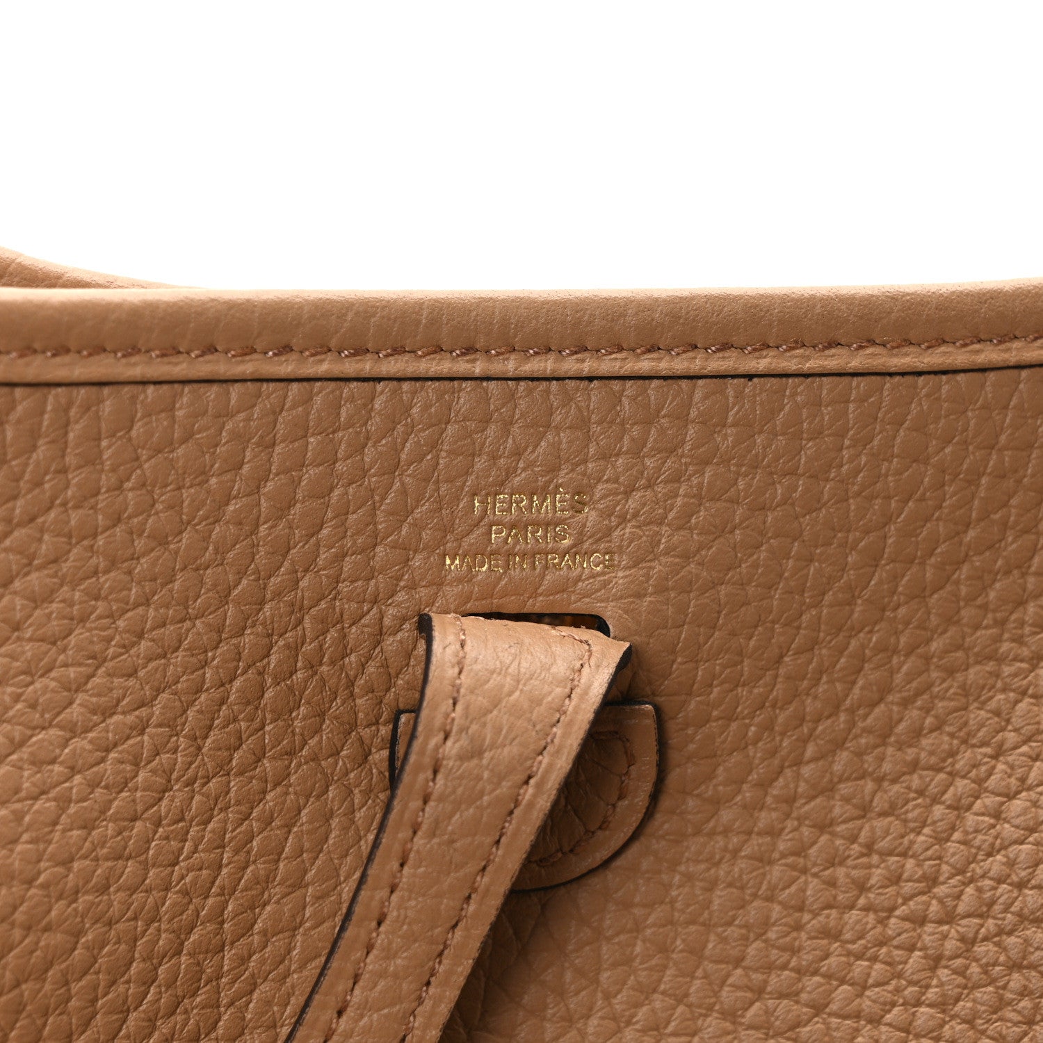Hermes Taurillon Clemence Amazone Evelyne TPM Chai 6 of 9