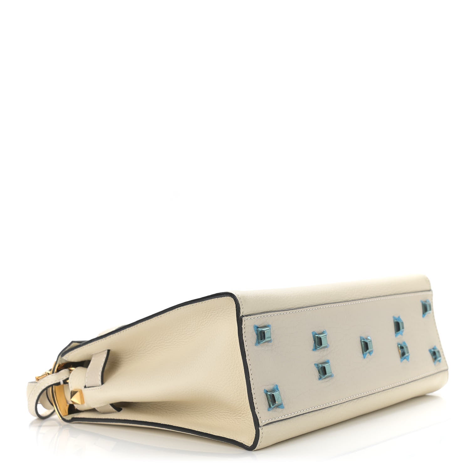 Valentino Garavani Grained Calfskin Medium My Rockstud Frame Bag Light Ivory 3 of 8
