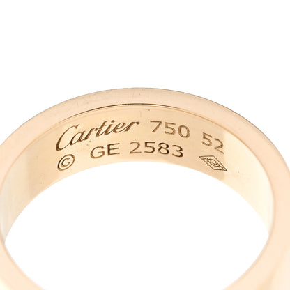 Cartier 18K Yellow Gold 5.5mm LOVE Ring 52 6 3 of 4