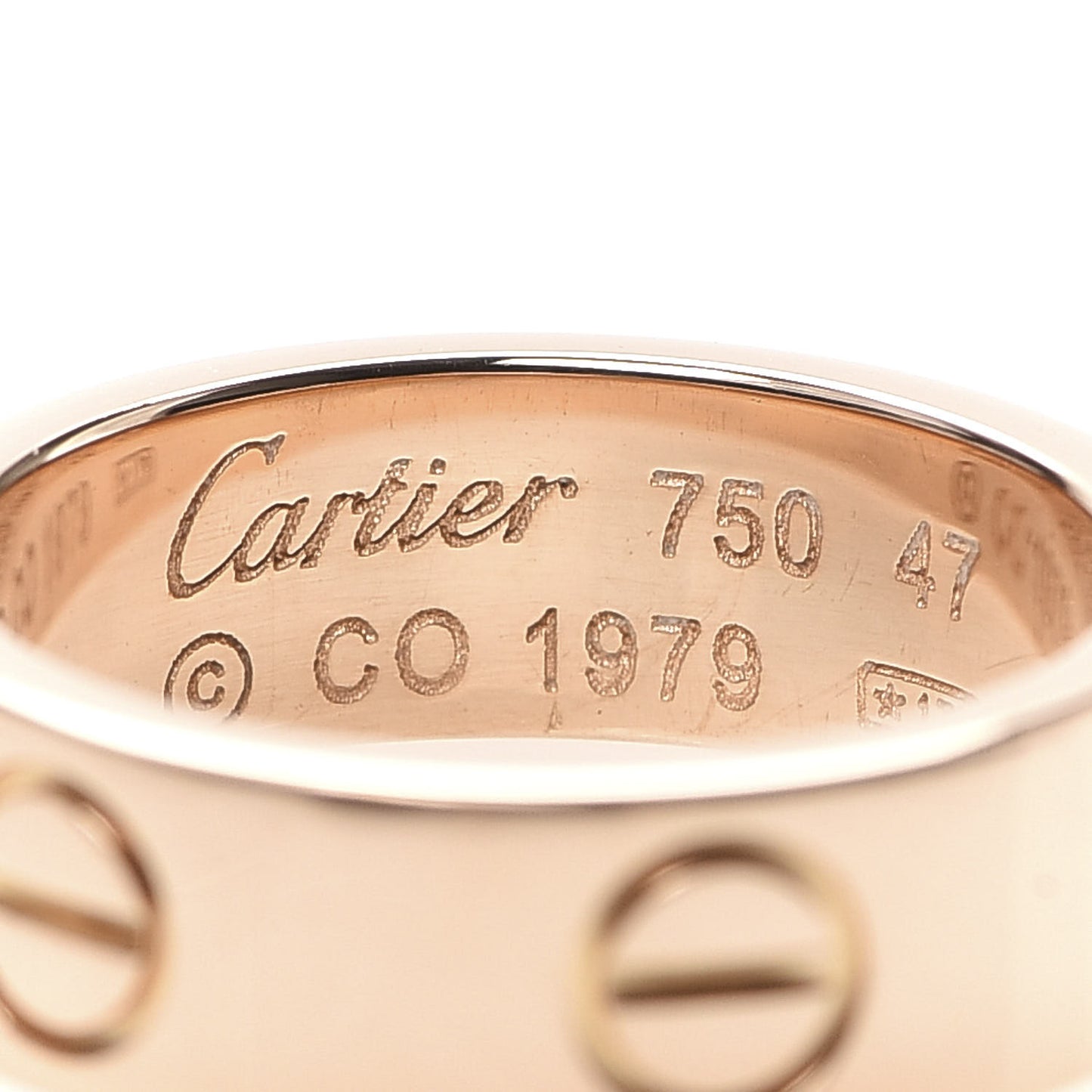 18K Pink Gold 5.5mm LOVE Ring 47 4