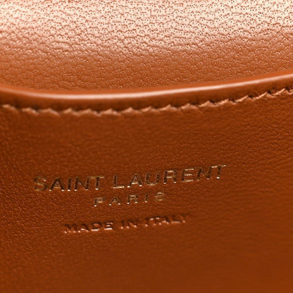 Saint Laurent Canvas Calfskin Mini Gaby Vanity Case  Desert Dust Brick 6 of 10