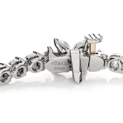 Tiffany Platinum Diamond 4.49ctw Victoria Tennis Bracelet 3 of 3