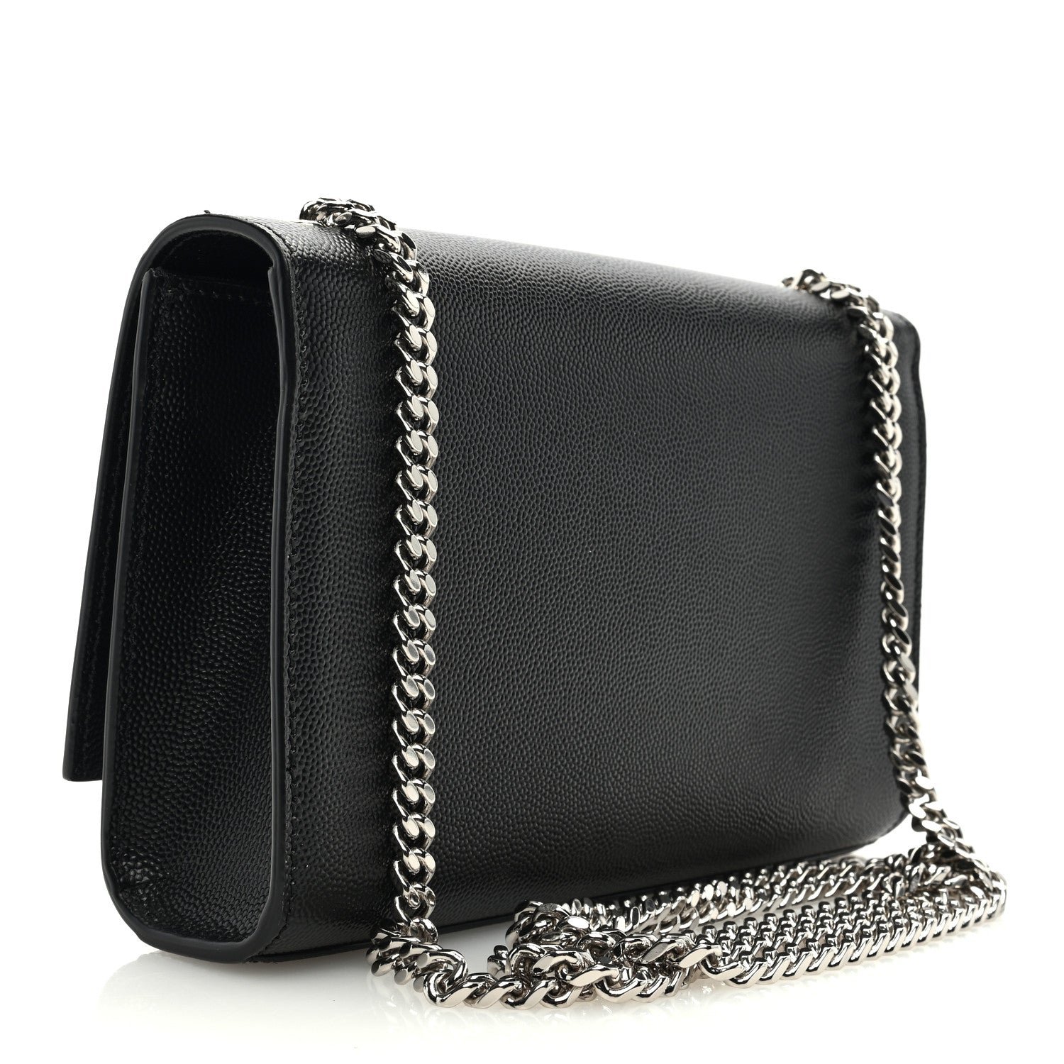 Saint Laurent SAINT LAURENT Grain De Poudre Small Monogram Kate Satchel Black 2 of 9