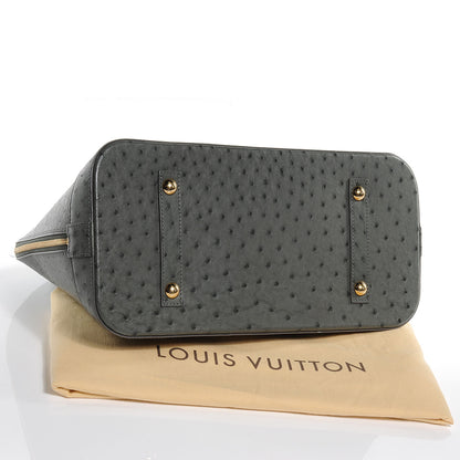 Louis Vuitton Ostrich Alma MM Gris 4 of 7
