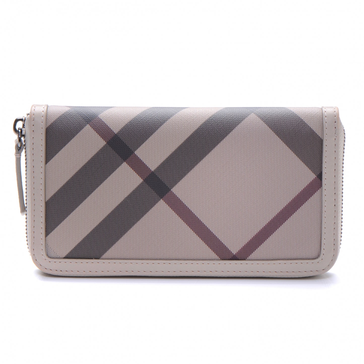 PVC Smoked Check Ziggy Zip Around Wallet