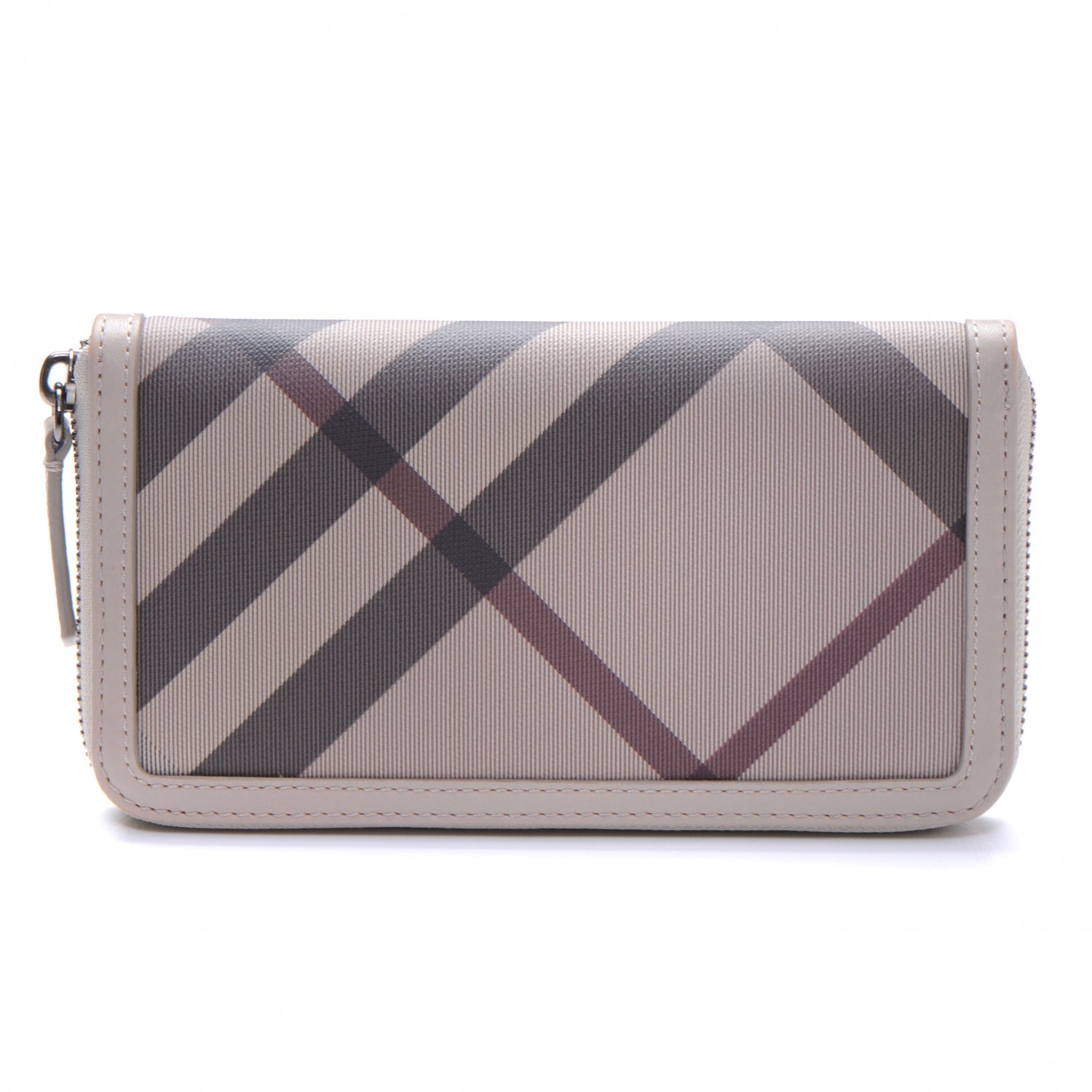 Burberry PVC Smoked Check Ziggy Zip Around Wallet 2 of 7