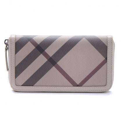 Burberry PVC Smoked Check Ziggy Zip Around Wallet 2 of 7