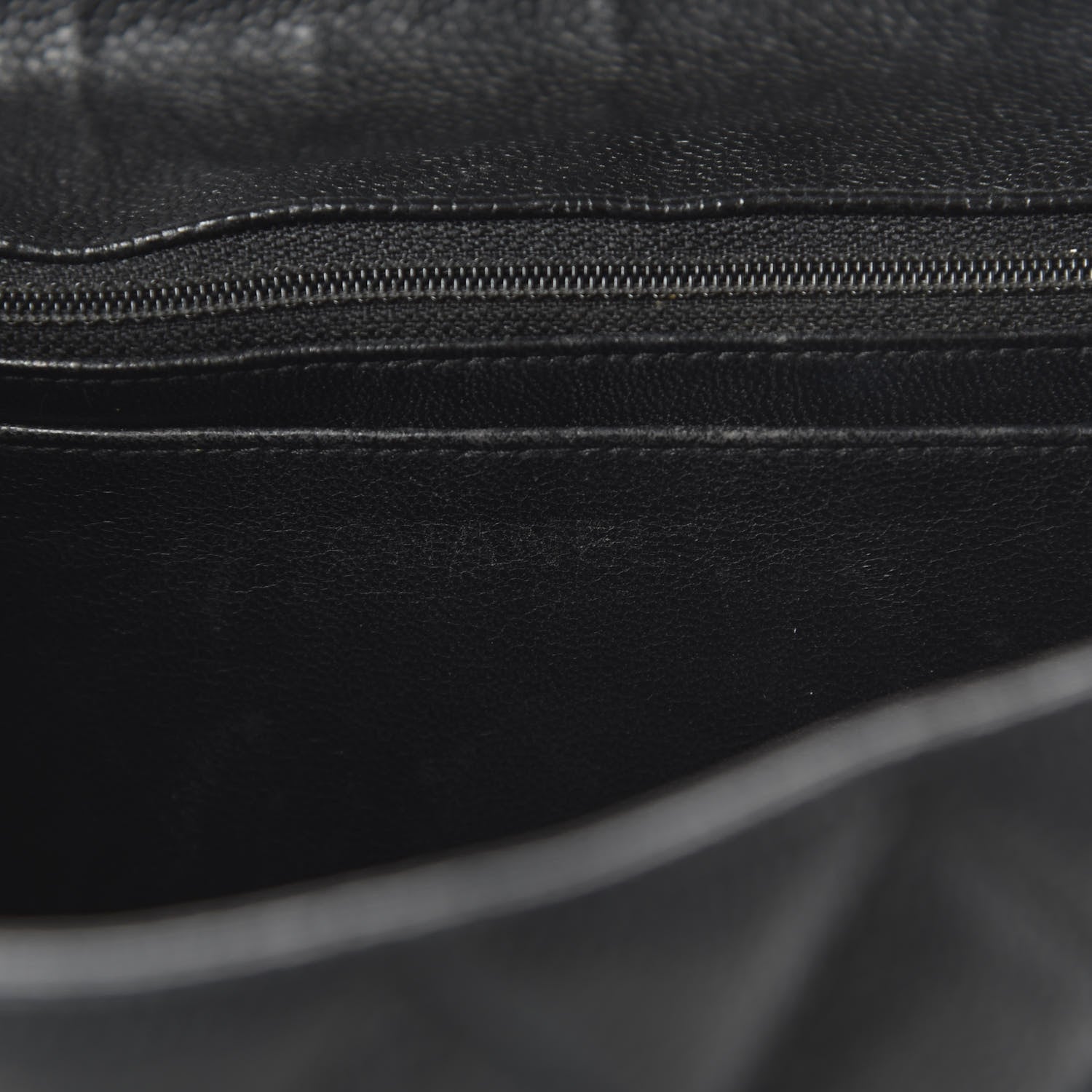 Chanel Caviar Quilted Jumbo Single Flap Black 8 of 10