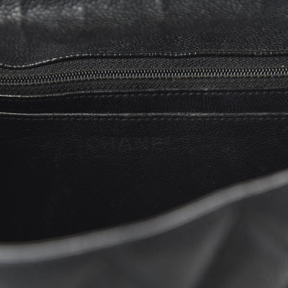 Chanel Caviar Quilted Jumbo Single Flap Black 8 of 10
